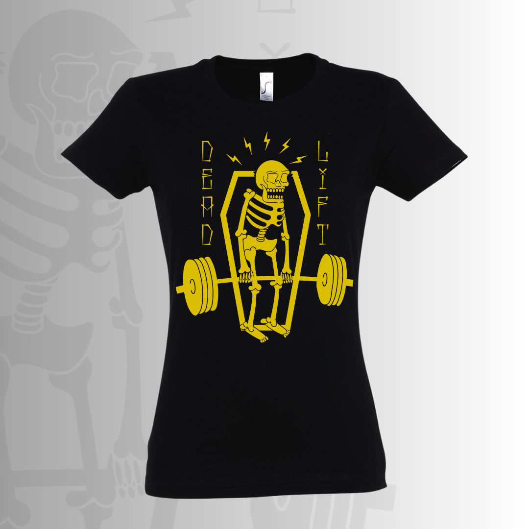 Csontvázas deadlift edzőpóló választható színben - női - Image 2