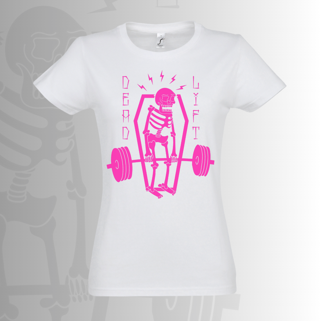 Csontvázas deadlift edzőpóló választható színben - női - Image 3