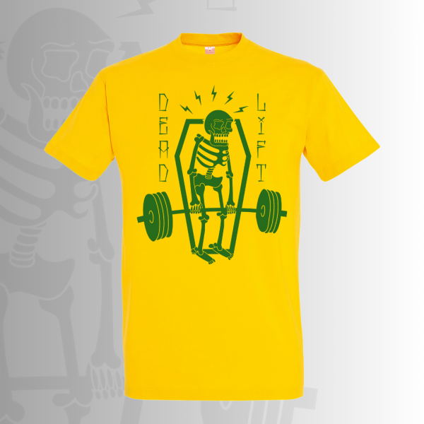 Csontvázas deadlift edzőpóló választható színben - férfi - Image 4