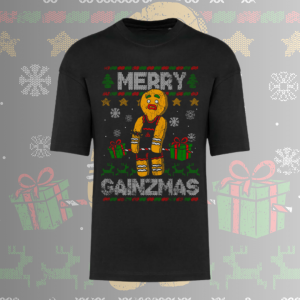Merry Gainzmas! - karácsonyi oversize póló (férfi)