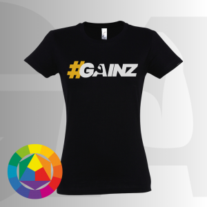 #Gainz edzőpóló választható színben (női)