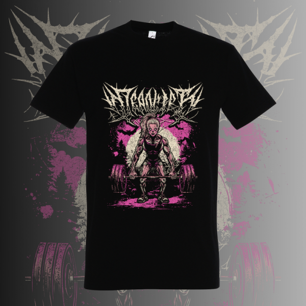 Deadlift (pink) oversize póló - férfi
