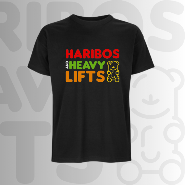 Oversize póló tarka Haribo mintával (férfi)