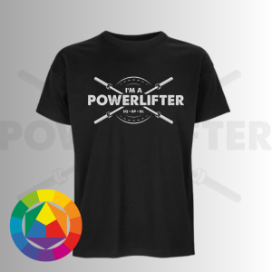 I'm a Powerlifter oversized póló választható színben (férfi)