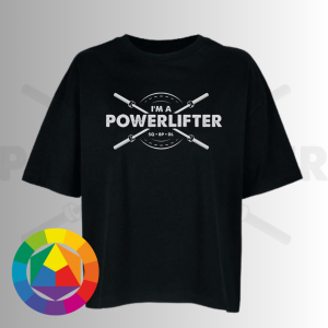 I'm a Powerlifter oversized póló választható színben (női)