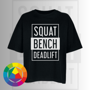 SQUAT BENCH DEADLIFT oversized póló választható színben (női)
